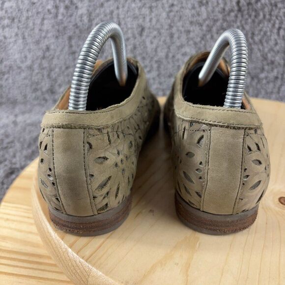 Ralph Lauren Denim Supply Shoes Hope Women 7 Wingtip Loafer Slip On Leather Flat - Picture 5 of 9